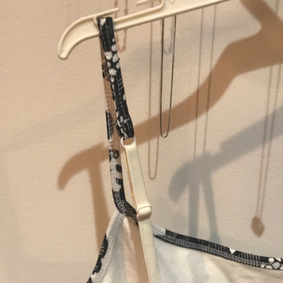 Striped Tank Top w/ Built In Bra - Picture 3 of 5